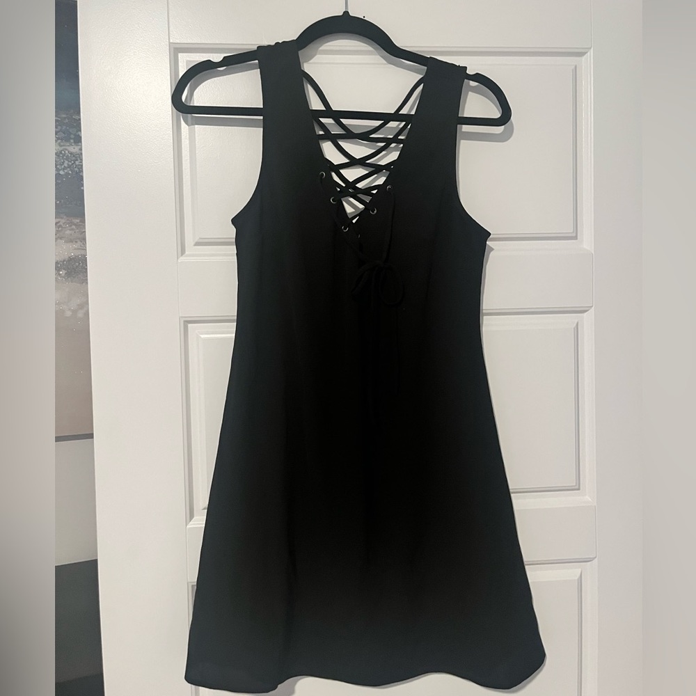 Brigitte Bailey black shift dress M